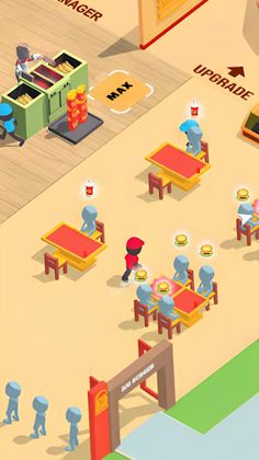 Idle Burger Restaurant Tycoon - Screenshot 2