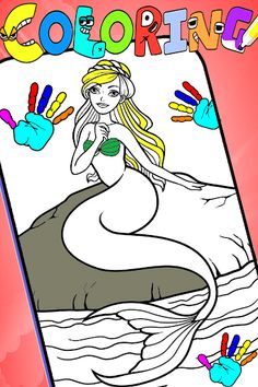 Mermaid Coloring:Mermaid games - Screenshot 1