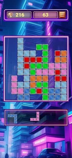 Block Puzzle - Neon Lights - Screenshot 2