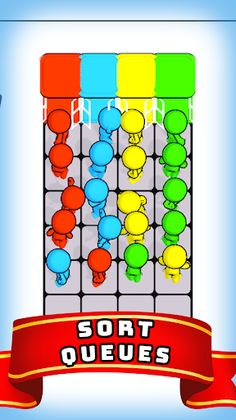 Queue Sort 3D - Screenshot 1