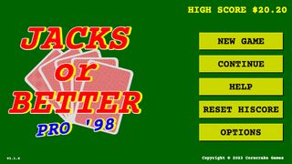 Jacks or Better Pro 98 Poker - Screenshot 2