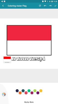 Asian Flags : Coloring Pages - Screenshot 3