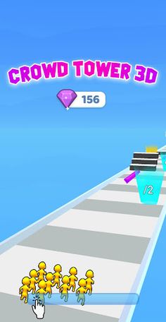 Crowd High Tower 3D - Screenshot 1