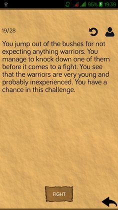 Dark Burden - gamebook RPG - Screenshot 1