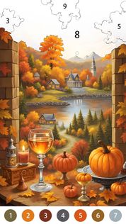 Golden Autumn: Color by Number - Screenshot 5