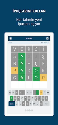 5 Harfli Bulmaca - Screenshot 3