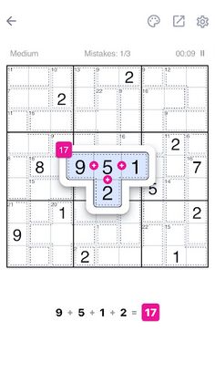 Killer Sudoku - Sudoku Puzzle - Screenshot 1