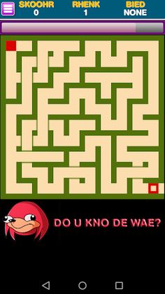Ugandan Knuckles Maze Escape - Screenshot 2