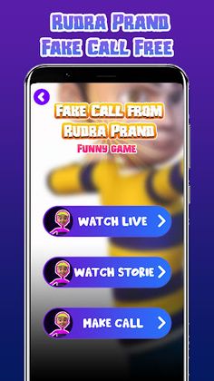 Rudra Prand Fun Fake Call Game - Screenshot 3