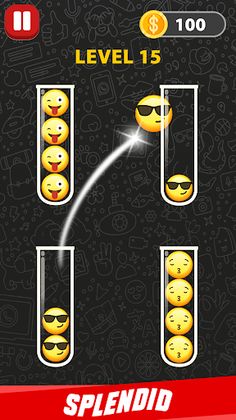 Emoji Sort - Ball Puzzle Games - Screenshot 1