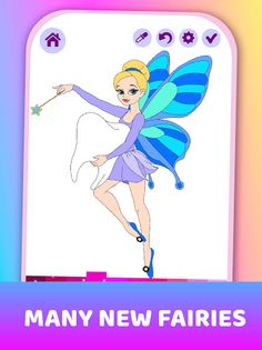 Fairies Coloring Book for Kids - Screenshot 4