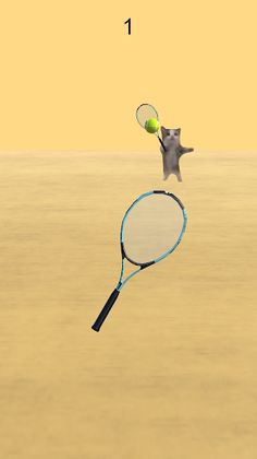 Cat Tennis Meme Game - Screenshot 1
