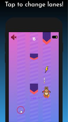 Jet Bear : Lane Tap - Screenshot 2