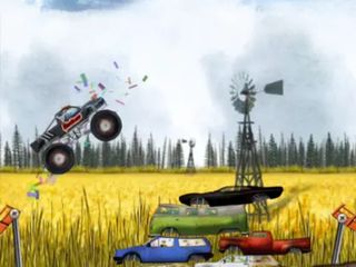 Stickman Downhill Monstertruck - Screenshot 1