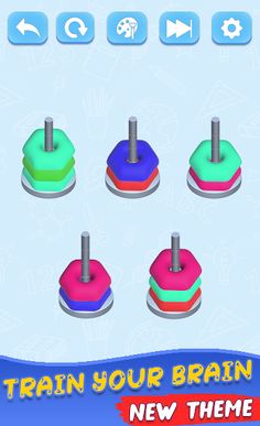 Color Hoop Stack - Screenshot 1