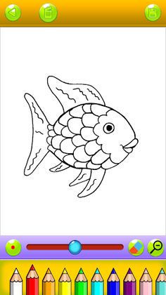 ornamental fish coloring book - Screenshot 3