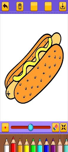 Burger Coloring - Screenshot 3