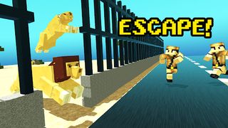 Blocky Wild Park: Lions Raid - Screenshot 1