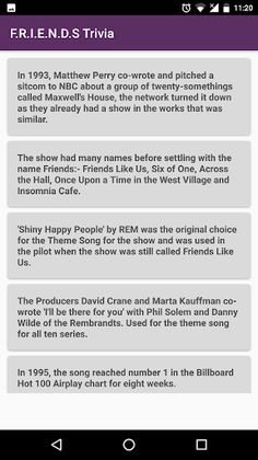 Trivia Game for FRIENDS - Screenshot 4