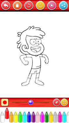 Coloring Book Gravity Falls - Screenshot 1