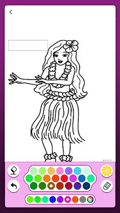 Hawaii Coloring Game &Painting - Screenshot 3