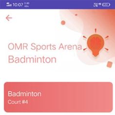 Omr sports Arena Booking App - Screenshot 2
