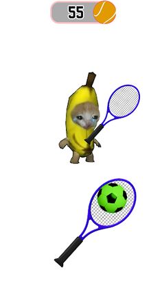Cat Meow Tennis Sport Battle - Screenshot 1
