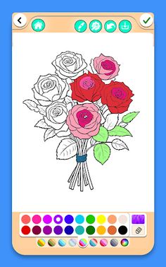 Flowers Coloring Book - Screenshot 1