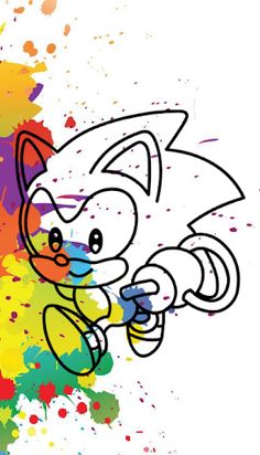 Soni coloring games hedgehog - Screenshot 1