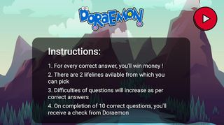 Dorae mon quiz for kids - Screenshot 1