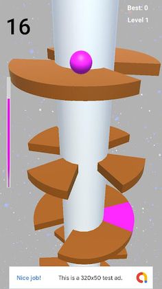 Helix Tower Fall Ball - Screenshot 1