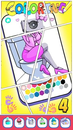 TV Woman Titan Toilet Coloring - Screenshot 2