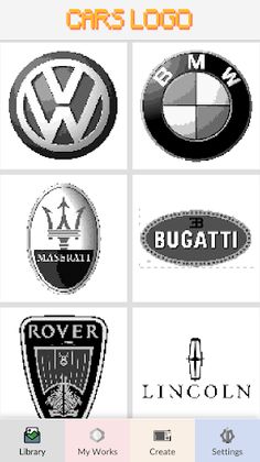 Cars Logo Pixel Game - Screenshot 2