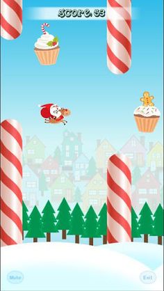 Flappy Santa - Screenshot 2