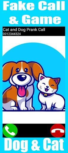 Fake Call Dog & Cat Game - Screenshot 2