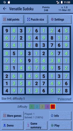Versatile Sudoku - Screenshot 1