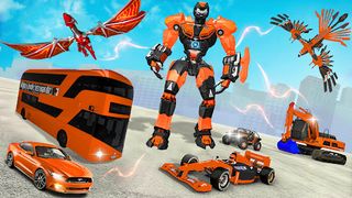 Jet  Robot Car :Robot Bus Game - Screenshot 3