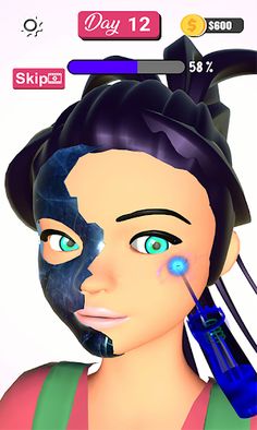 Rhinestone Makeup Removal Game - Screenshot 3