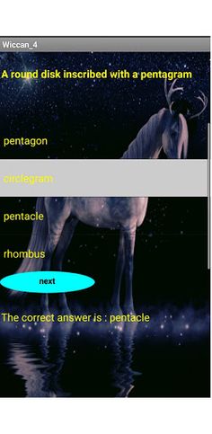 Wiccan and mythology quiz - Screenshot 3