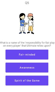 Ultimate Frisbee Quiz -- for a - Screenshot 1