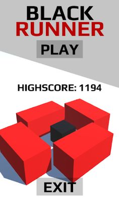 BLACK RUNNER - 3D Infinite Run - Screenshot 1