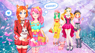 Anime Kawaii Dress Up Games - Screenshot 1