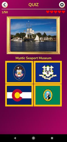 USA Flags and Maps Quiz - Screenshot 1