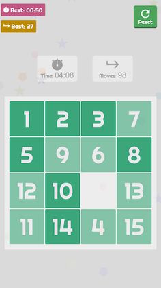 Puzzle 15 - A sliding puzzle g - Screenshot 1
