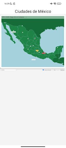Ciudades de México Juego Mapa - Screenshot 3
