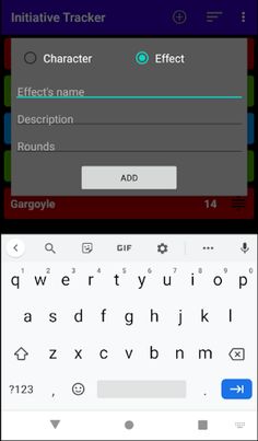RPG Initiative Tracker - Screenshot 3