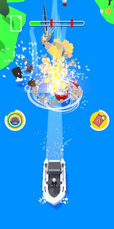 Boat Chase - Racing Game - Screenshot 1