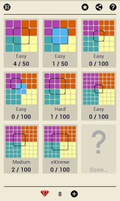 Ruby Square: puzzle game - Screenshot 2