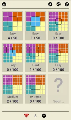 Ruby Square: puzzle game - Screenshot 2