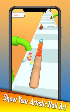 Longest Nail Stack Nail Run 3D - Screenshot 2